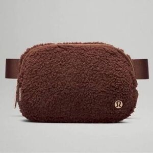 Lululemon Chocolate Sherpa Belt Bag